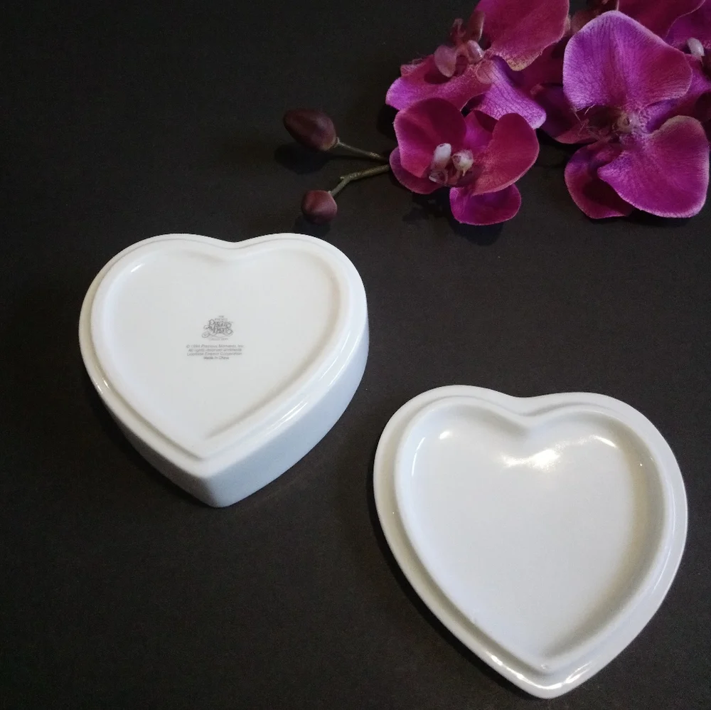 Precious Moments Trinket Heart Shape Box